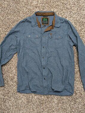 Hippy Tree Nomad Division Long-Sleeve Button Up in Blue